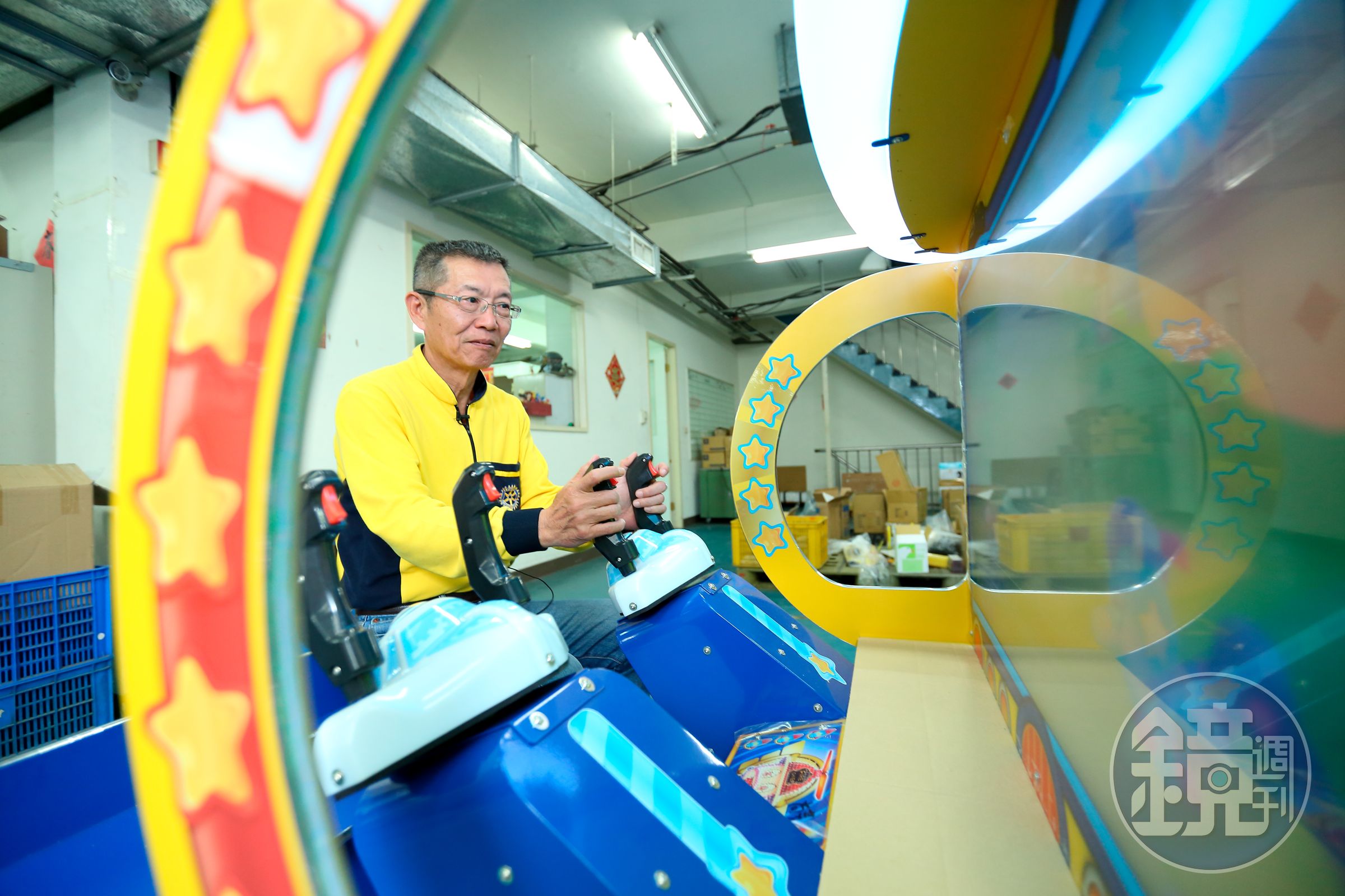 呂坤謀原在中和經營傳統雜貨店，如今已是北台灣最大電子遊戲機製造商。