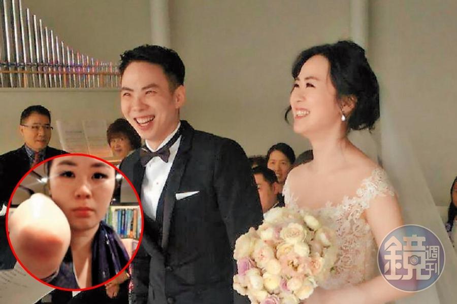 王思涵與丈夫黃健維愛情長跑超過10年，雙方正協議離婚，王思涵透露曾遭丈夫施暴，手肘受傷，2人長期沒有性生活，形同守活寡。（讀者提供）