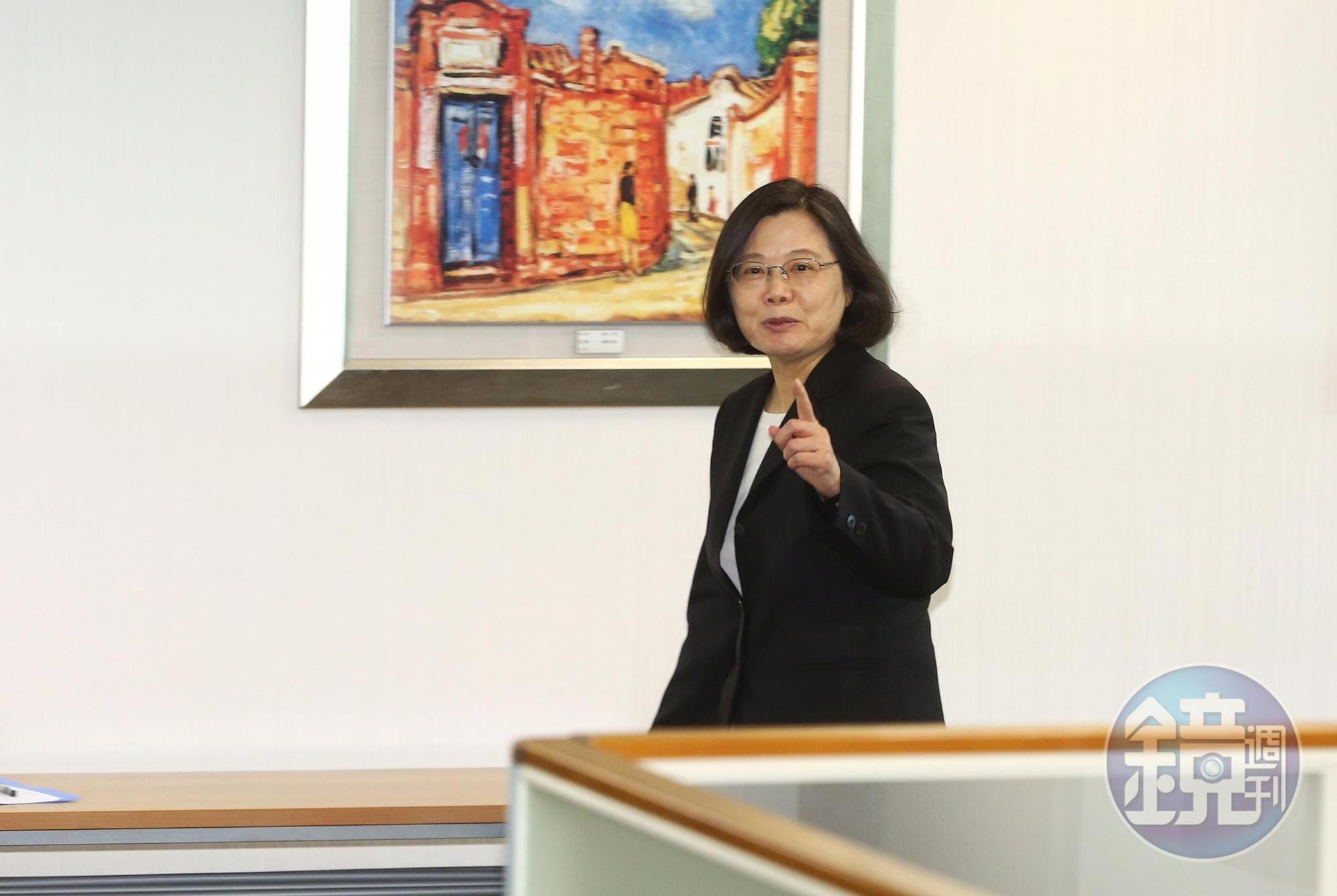 民進黨主席蔡英文今主持中執會。