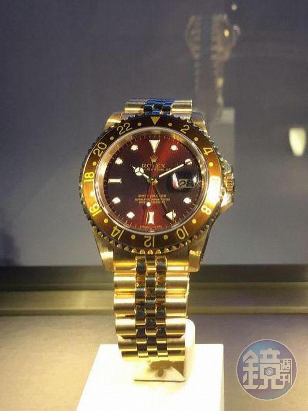 GMT-Master在1979年就曾搭配五珠鏈帶。