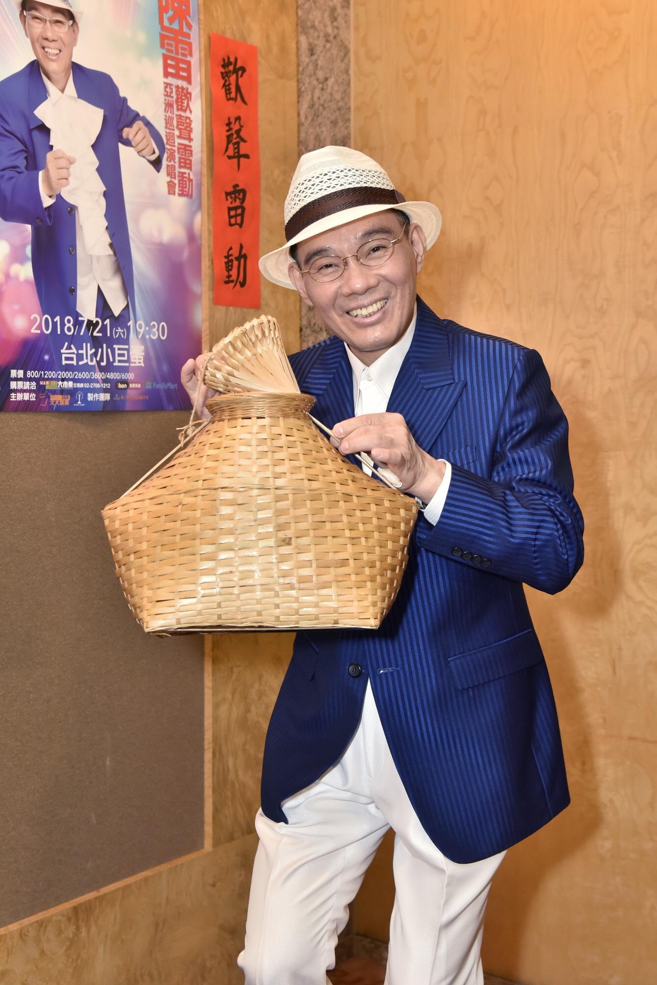 出道30周年的陳雷，7月21日將登台北小巨蛋舉辦「歡聲雷動」巡演。（大大娛樂提供）