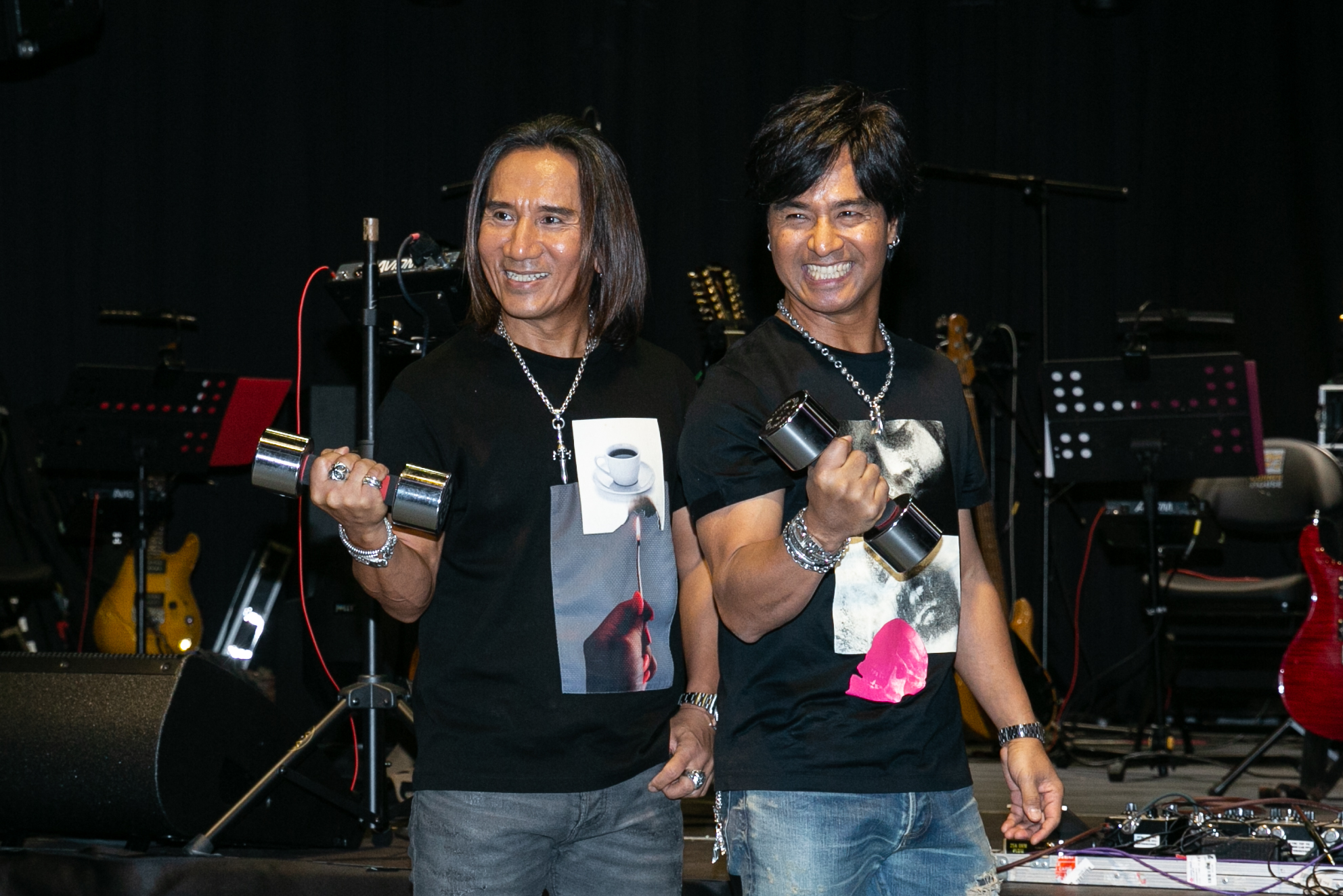 動力火車今為5月12日高雄巨蛋演唱會彩排。