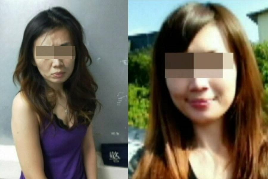 36歲林女染毒十餘年，讓原本長相甜美皮膚白皙的她大崩壞，簡直變了一個人，右圖為原本長相，左圖為染毒後的模樣。（翻攝網路）