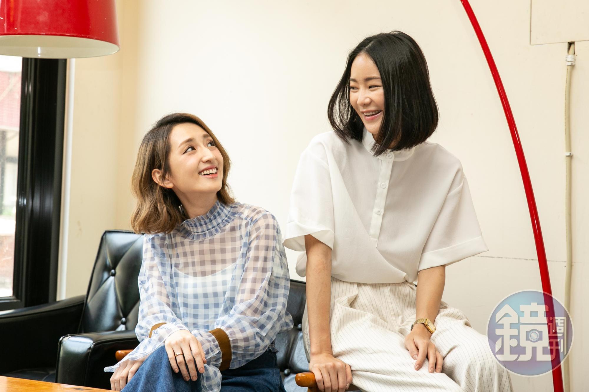 鍾瑶與柯佳嬿宣傳《市長夫人的秘密》,聊起戲中點滴仍是有趣。
