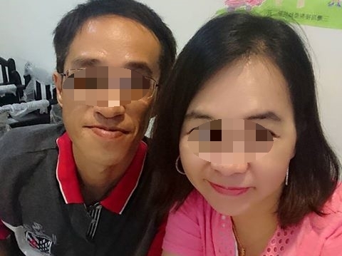 涉嫌殺害同居女友的張嫌，在臉書上與死者曬恩愛。（翻攝自臉書）