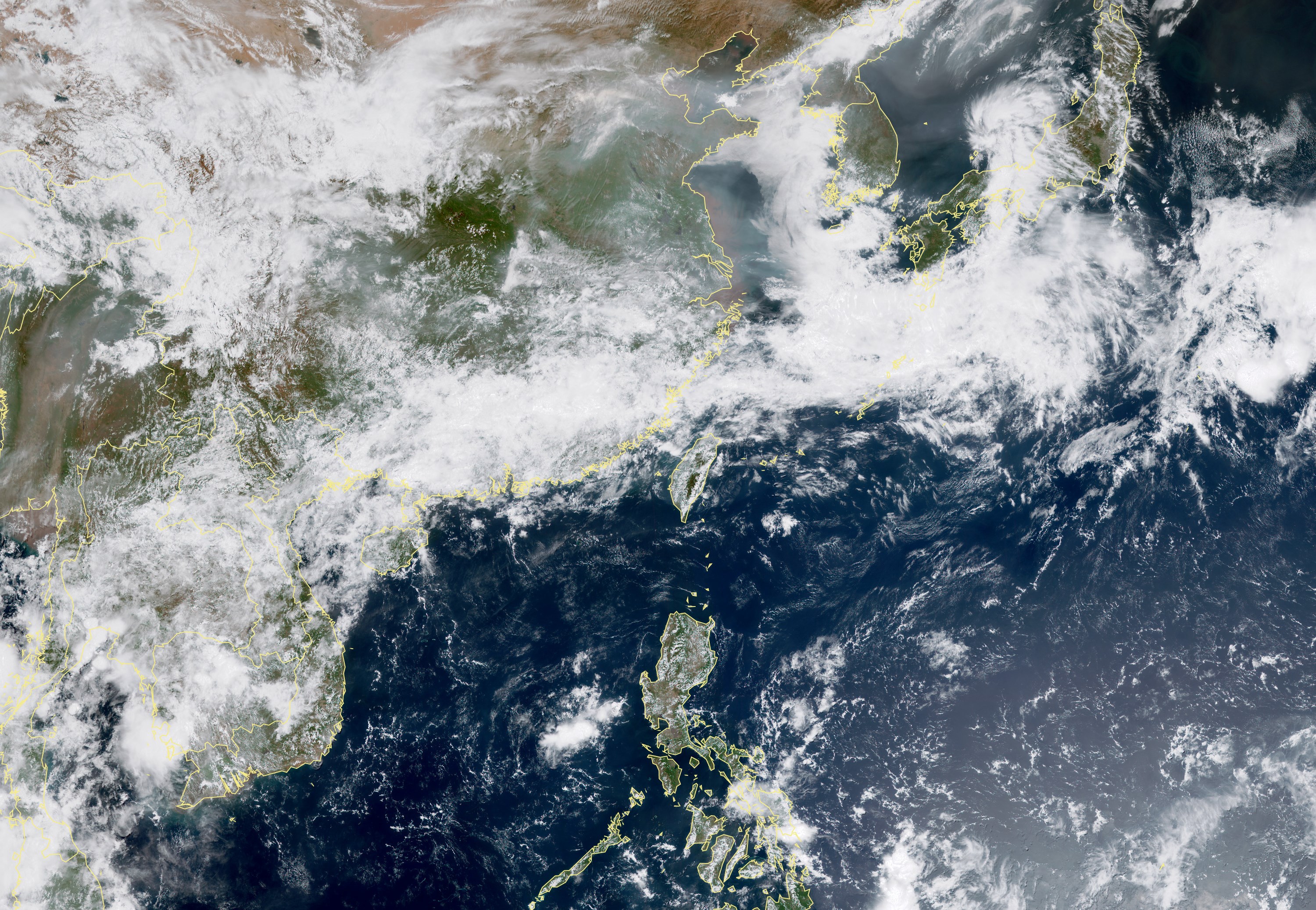 氣象局資料顯示，到週三前都是穩定的天氣型態。（翻攝中央氣象局）