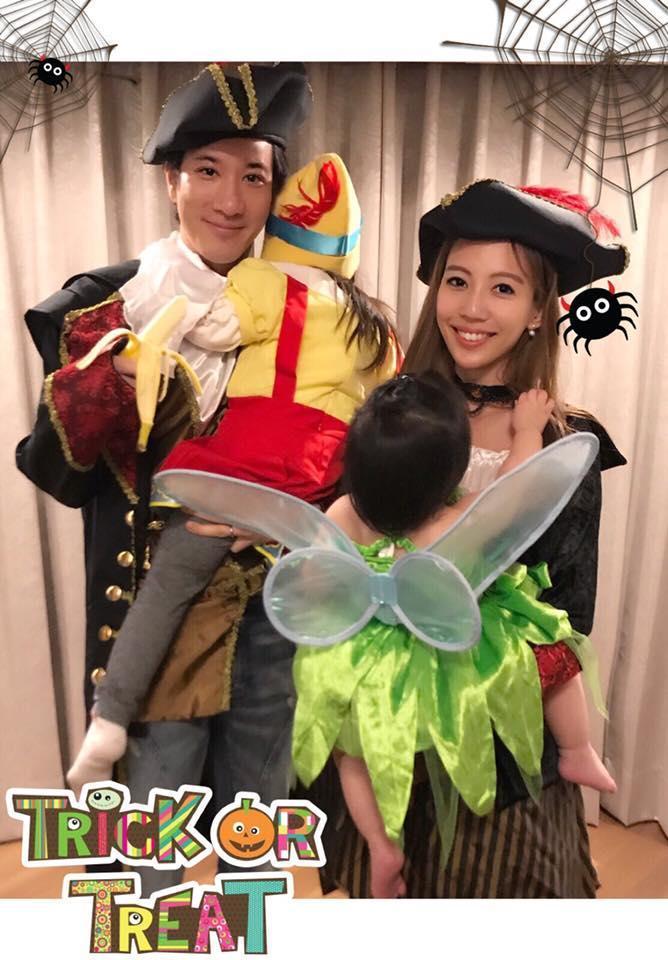 王力宏、李靚蕾兩夫妻攜手觀賞音樂劇《美女與野獸》。（翻攝臉書）