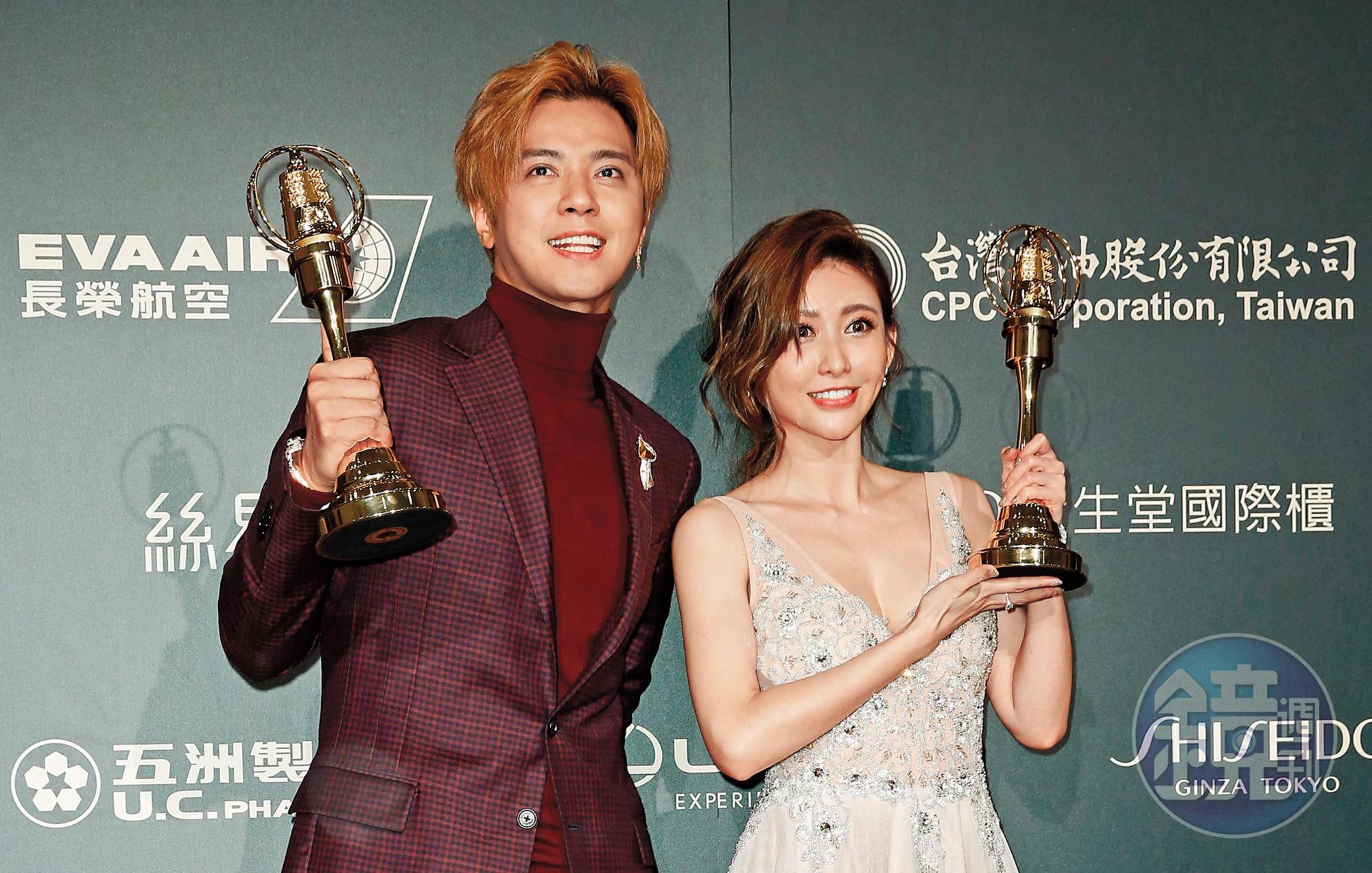 小豬與愷樂以《娛樂百分百》奪得第52屆金鐘獎綜藝節目最佳主持人，周揚青發文「以小豬為傲」。