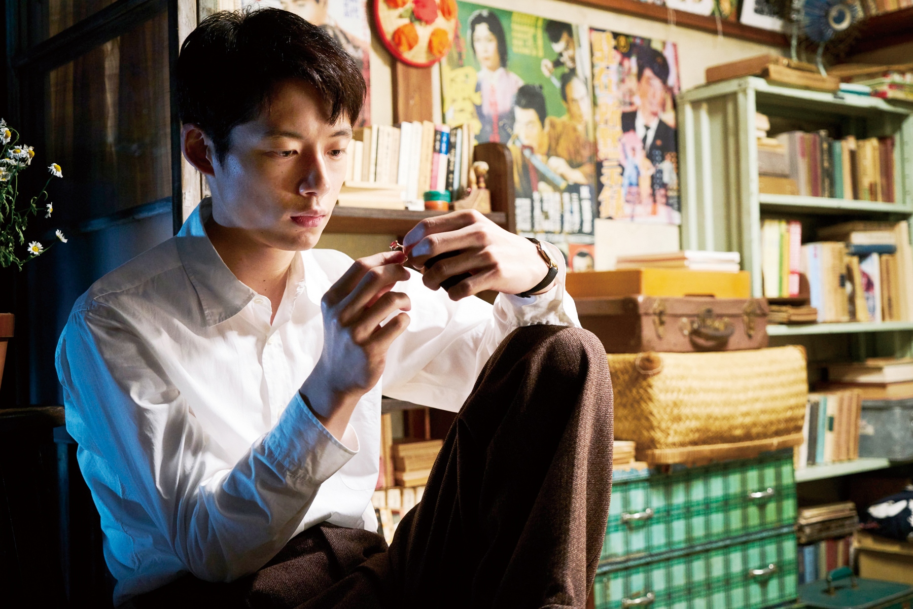 日本男星坂口健太郎這次兩天一夜台灣行，除了宣傳電影《今夜，在浪漫劇場與妳相遇》，還想大吃道地美食。（采昌國際多媒體提供）