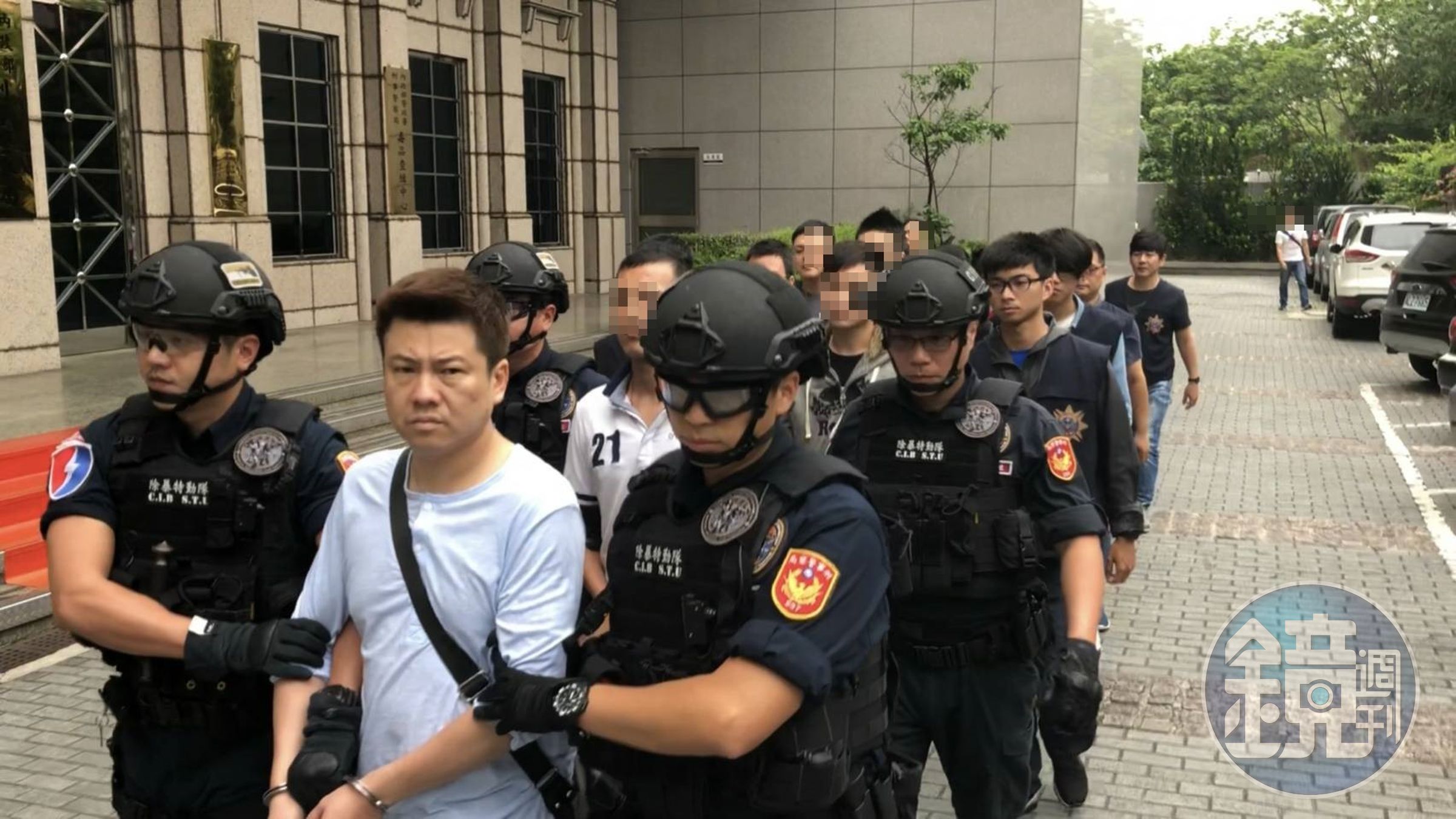 天道盟太陽會台北分會長蕭貞文，涉嫌教唆小弟暴力滋事。（刑事局提供）