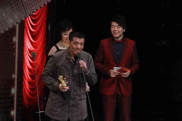 林強是金馬獎常客，圖為他2013年因《天注定》拿下最佳電影原創音樂獎。（東方IC）