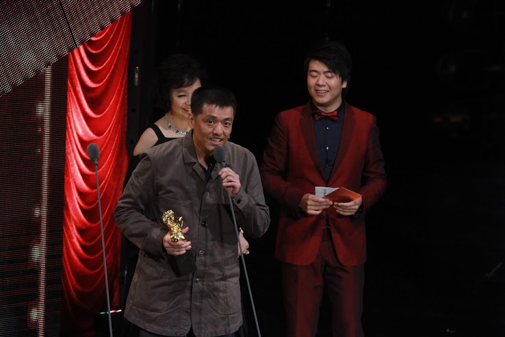 林強是金馬獎常客，圖為他2013年因《天注定》拿下最佳電影原創音樂獎。（東方IC）