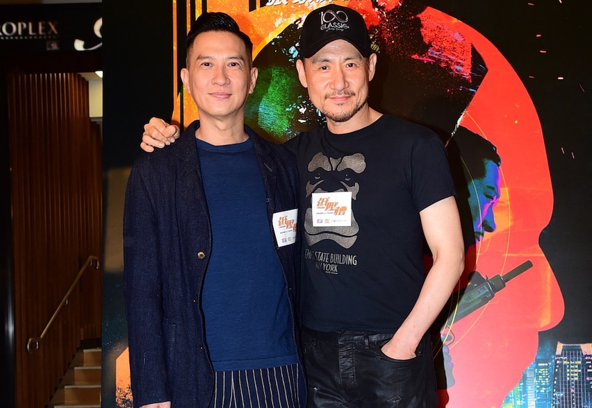 張學友才完成台北6場演唱會，回到香港後馬上被張家輝揪來參加他自導自演的《低壓槽》首映。（華映提供）