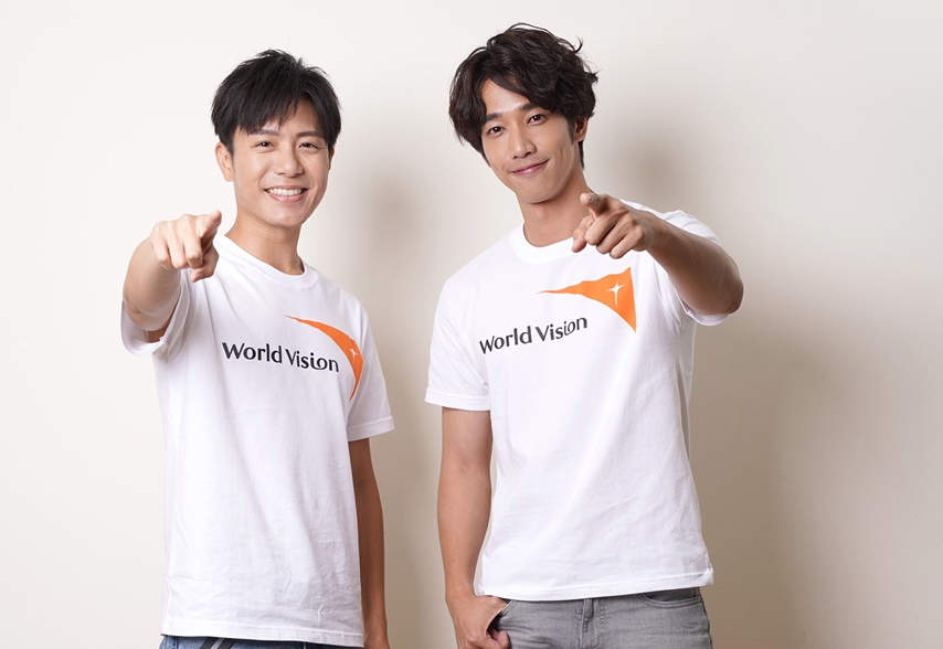 劉以豪第一次和韋禮安見面，2人將成旅伴赴烏干達。（世界展望會提供）