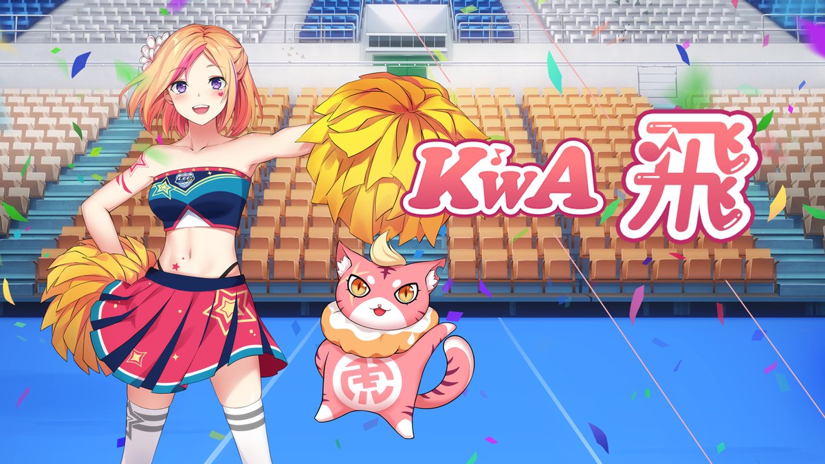 Vtuber 團體「K'WA」的第一首創作歌曲「飛」為 106 年度大專啦啦隊錦標賽主題曲。（KKBOX 提供）