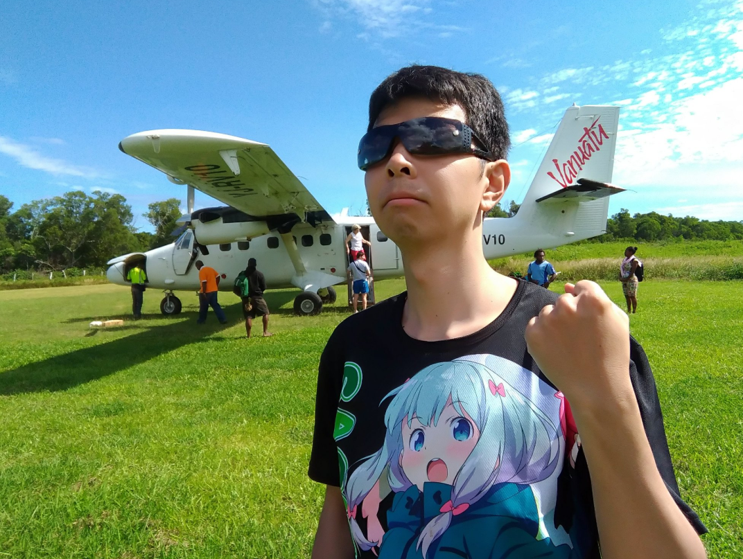 日本網友立志要在南太平洋展開「二次元傳教」行動。（圖片來源：推特@kelog21 ）