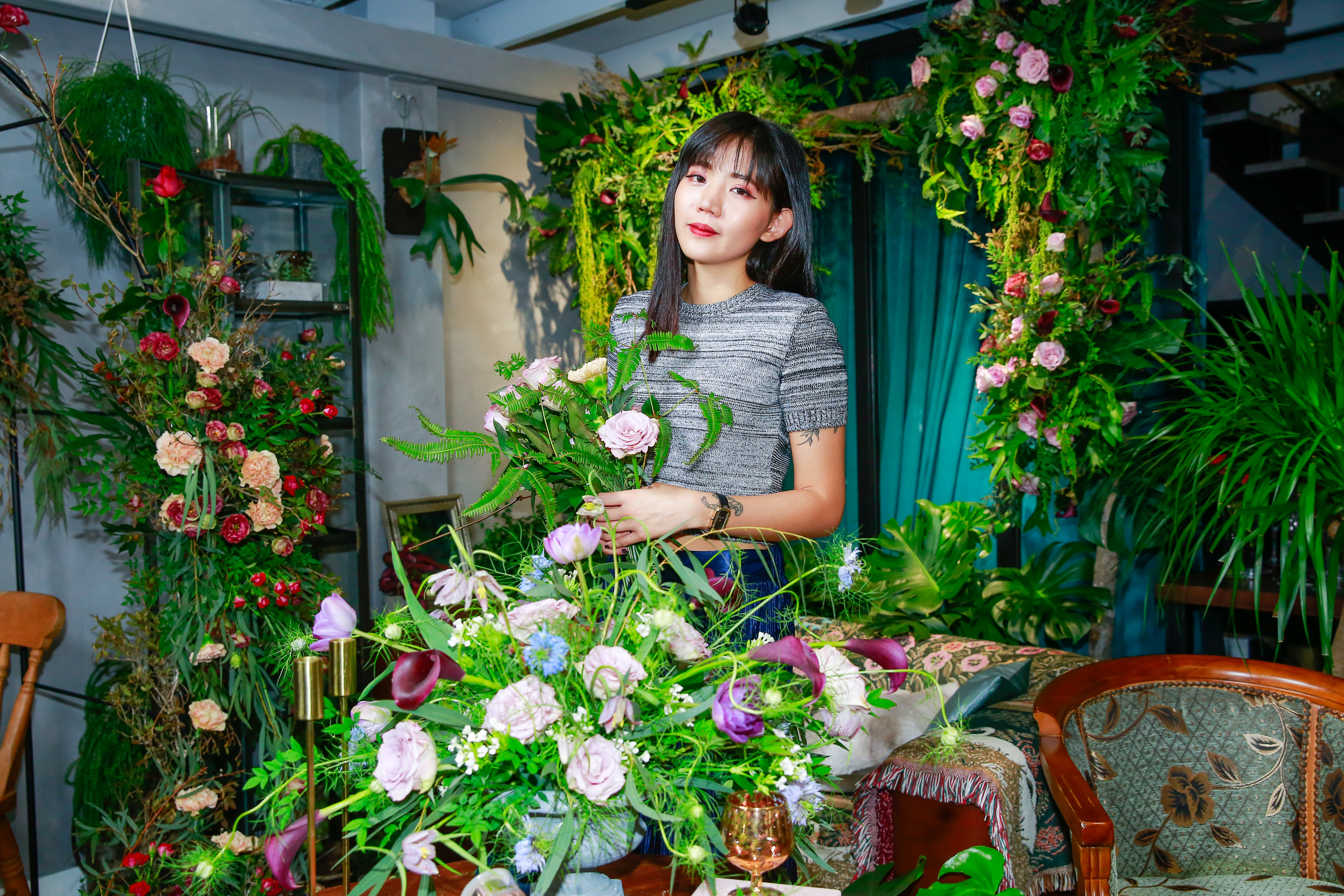 陳艾琳砸百萬開花店，療癒自己。