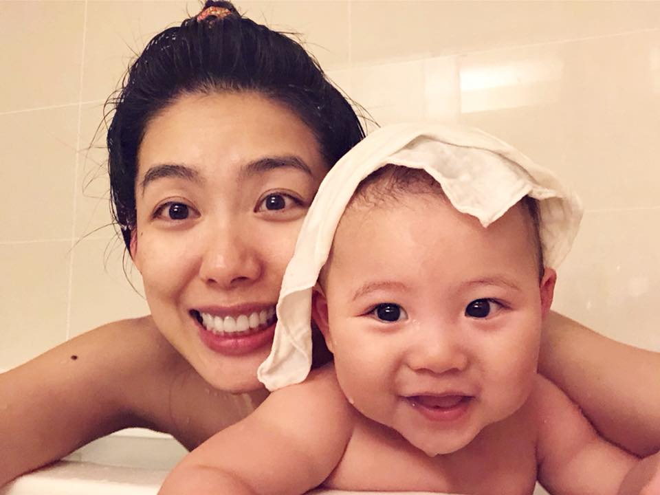 林可彤覺得產後脾氣變得易怒，幸好老公很體諒她。（勵馨基金會、會星堂提供）