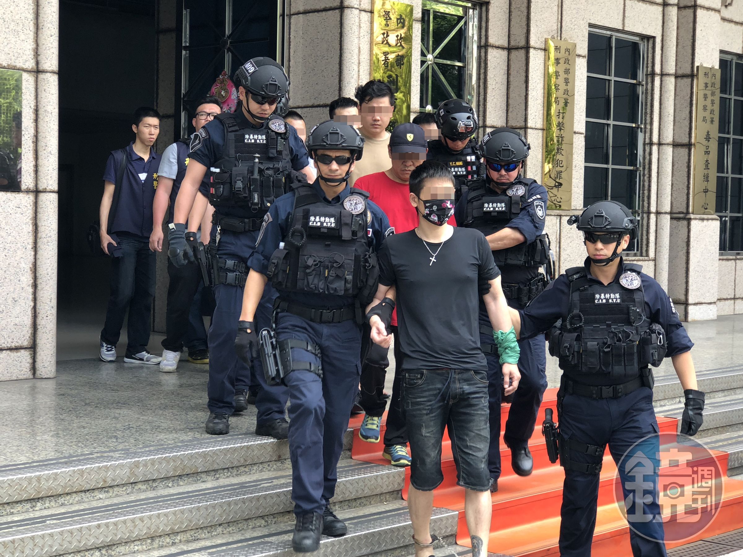 北聯幫眾涉嫌挑釁公權力。（刑事局提供）
