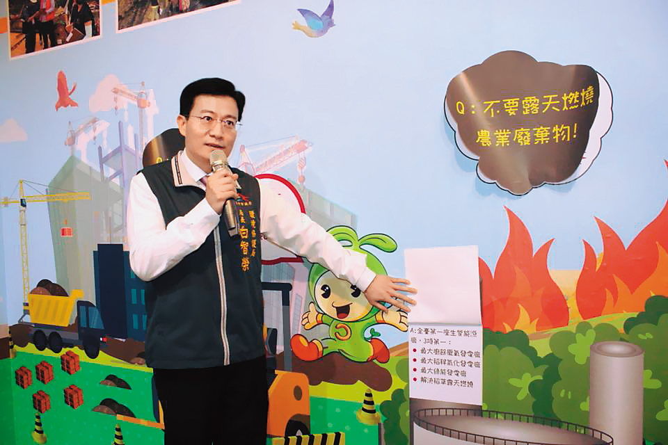 中市環保局長白智榮認為再生粒料品質必須再提升,才能有效去化。