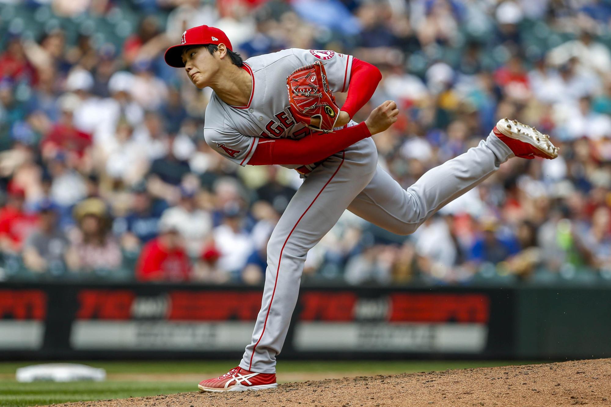 大谷翔平先法主投6局失2分,幫助天使終場以8比2擊敗對手,也讓他收下本季第3勝。(東方IC)