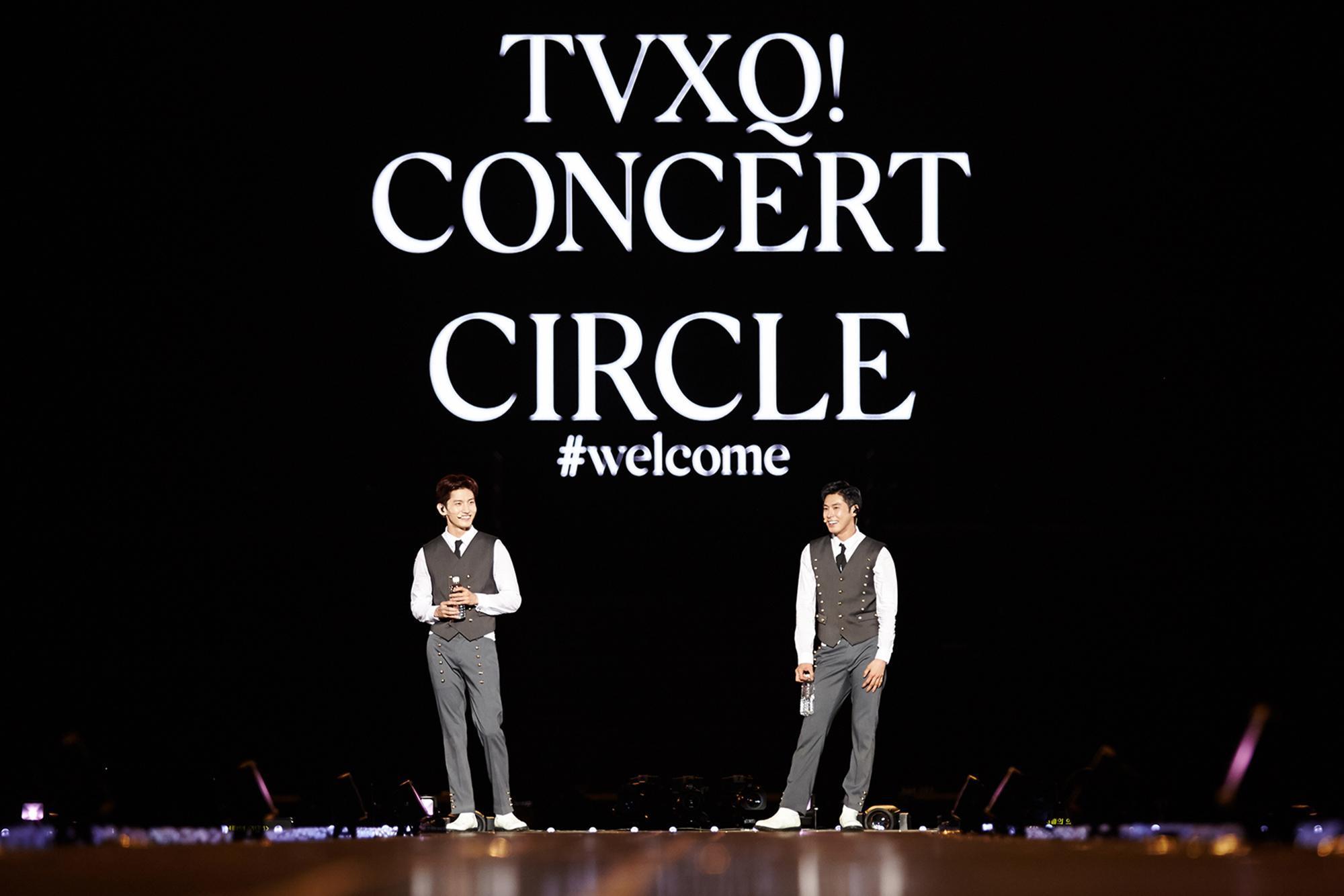 東方神起「TVXQ! CONCERT -CIRCLE- #welcome」演唱會吸引2.2萬粉絲進場。（avex TAIWAN提供）