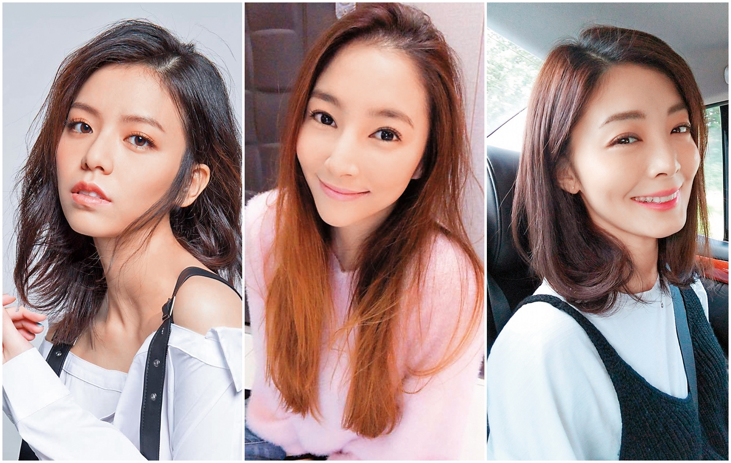 宋芸樺（左）、瑋瑋（中）和夏如芝（右）都曾遭情傷，藉工作癒合傷口。（翻攝臉書）