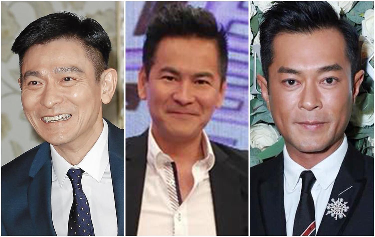 劉德華(左起)、馬國賢和古天樂都因拍戲或錄影受傷。