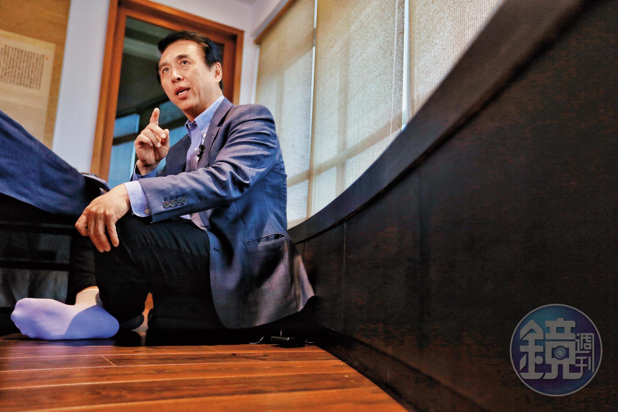 國民黨桃園市長參選人陳學聖(圖)接受本刊專訪,強調不同於現任桃園市長鄭文燦是公關市長,他要成為踏實的市長,替桃園做大建設、找到大方向。