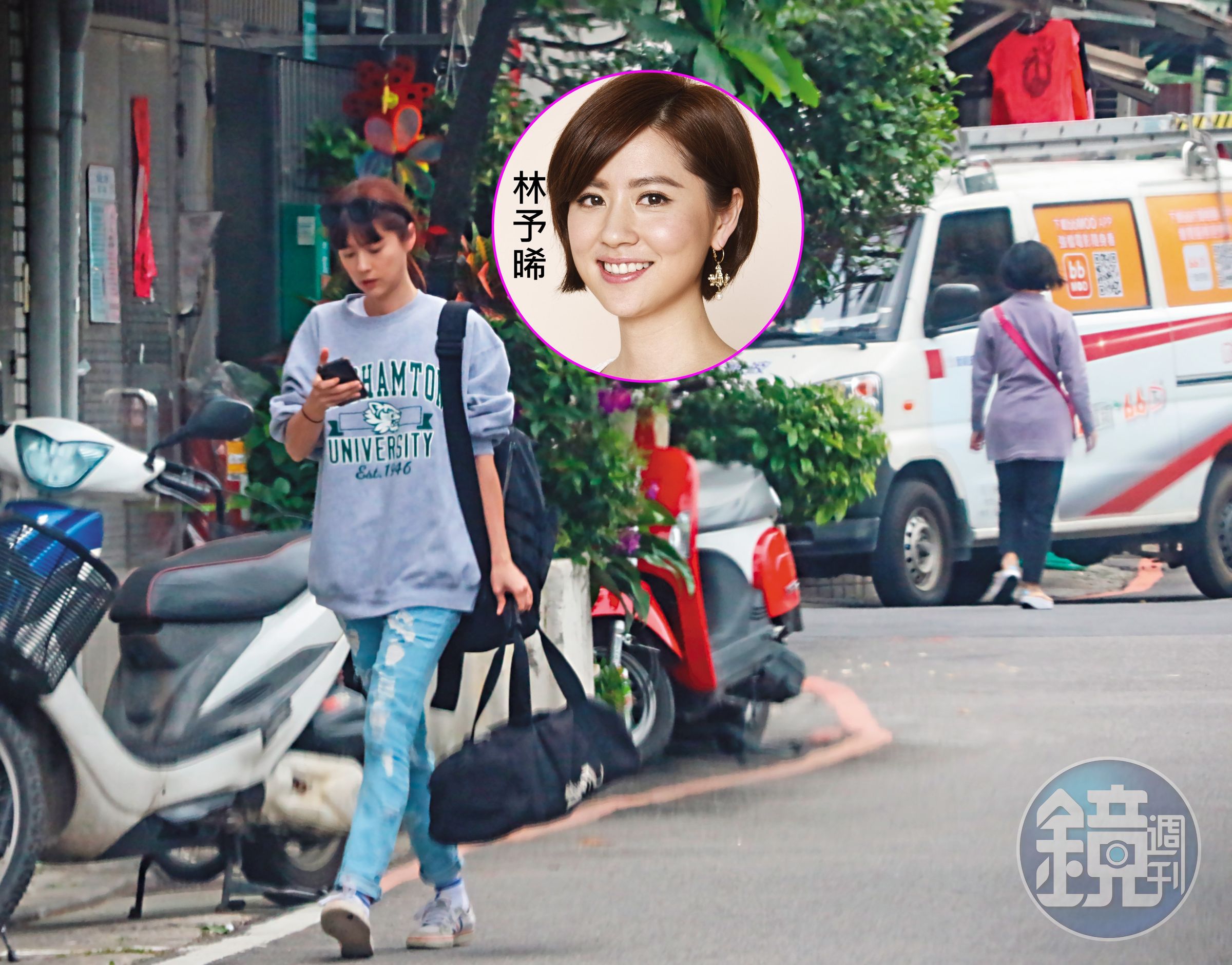 本刊連續數日直擊林予晞睡進鄭宜農家，尤其鄭宜農出入時，也是搭乘屬於林予晞的車子，感覺兩女已經相戀並且進展到同居階段。