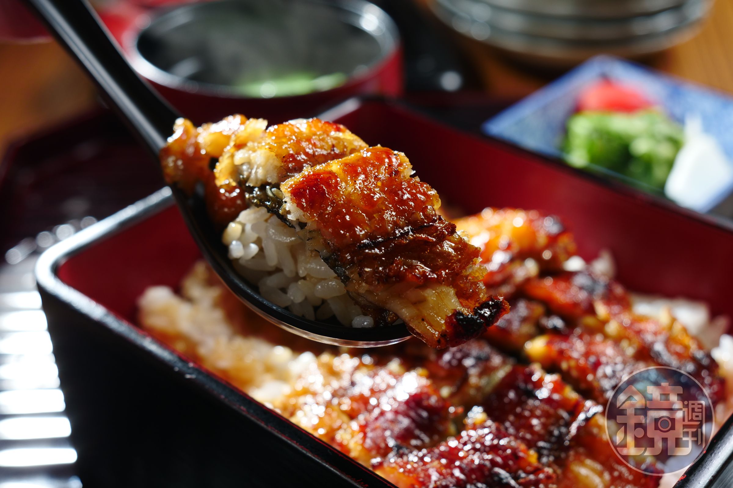 經典款「鰻重定食」搭配日本來的七星米，醬汁噴香惹味。（790元／松等級）