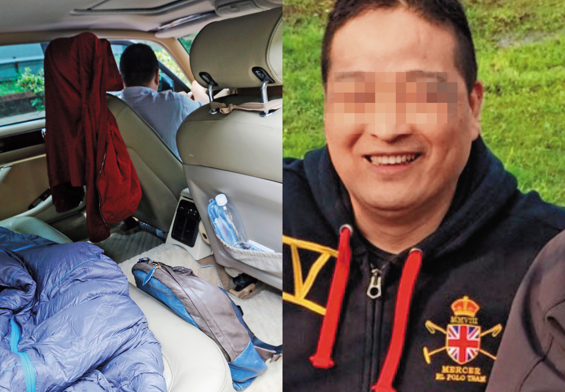 前進航空前董事長楊健福向本刊表示，為了躲避不當的騷擾，最近都在車上睡覺。