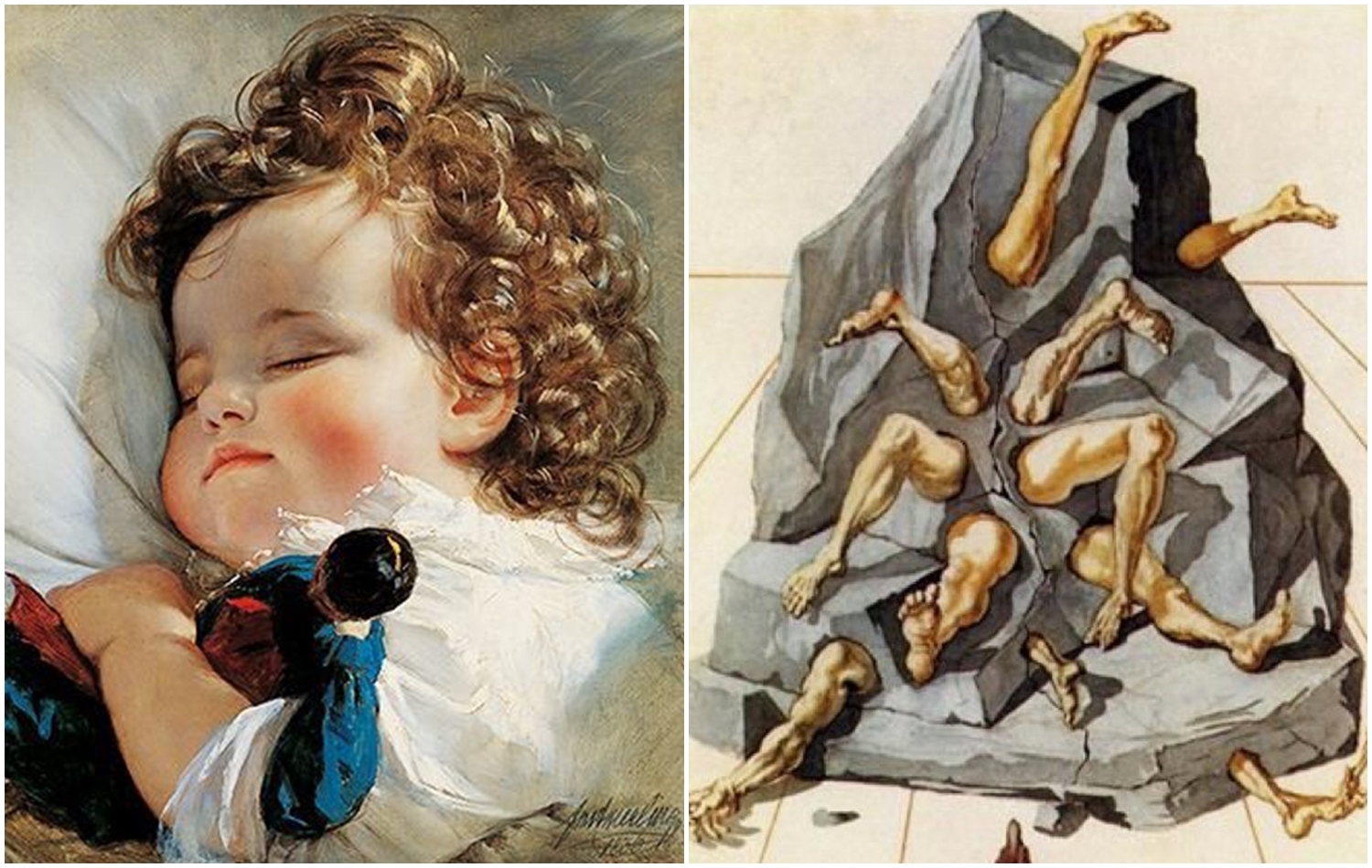 日本推特上出現許多標注為「#名畫中的主婦課」貼文，寫出媽媽的心聲。（翻攝日本推特）