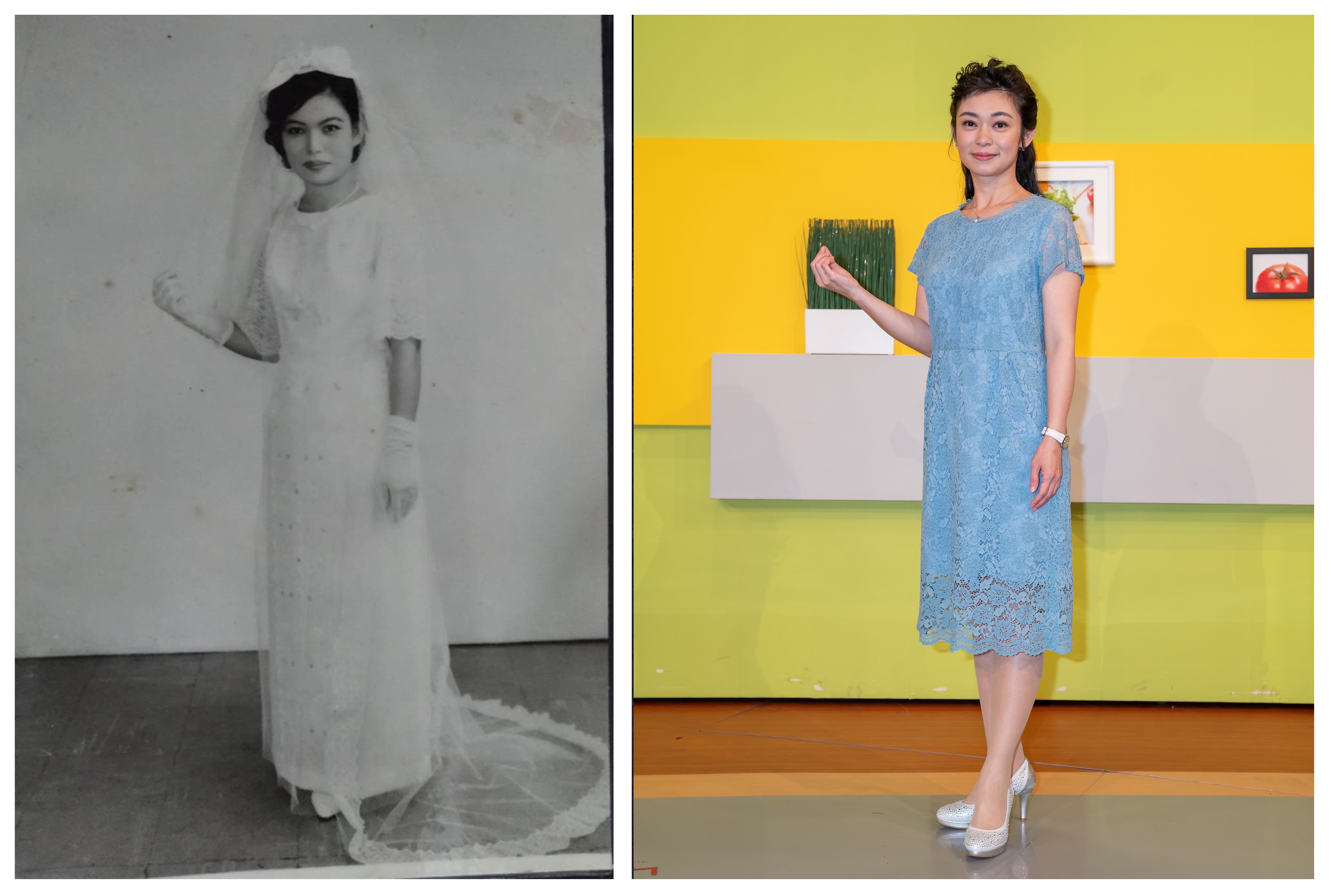 鄭凱云（右）的明亮大眼是遺傳自媽媽。（TVBS提供）