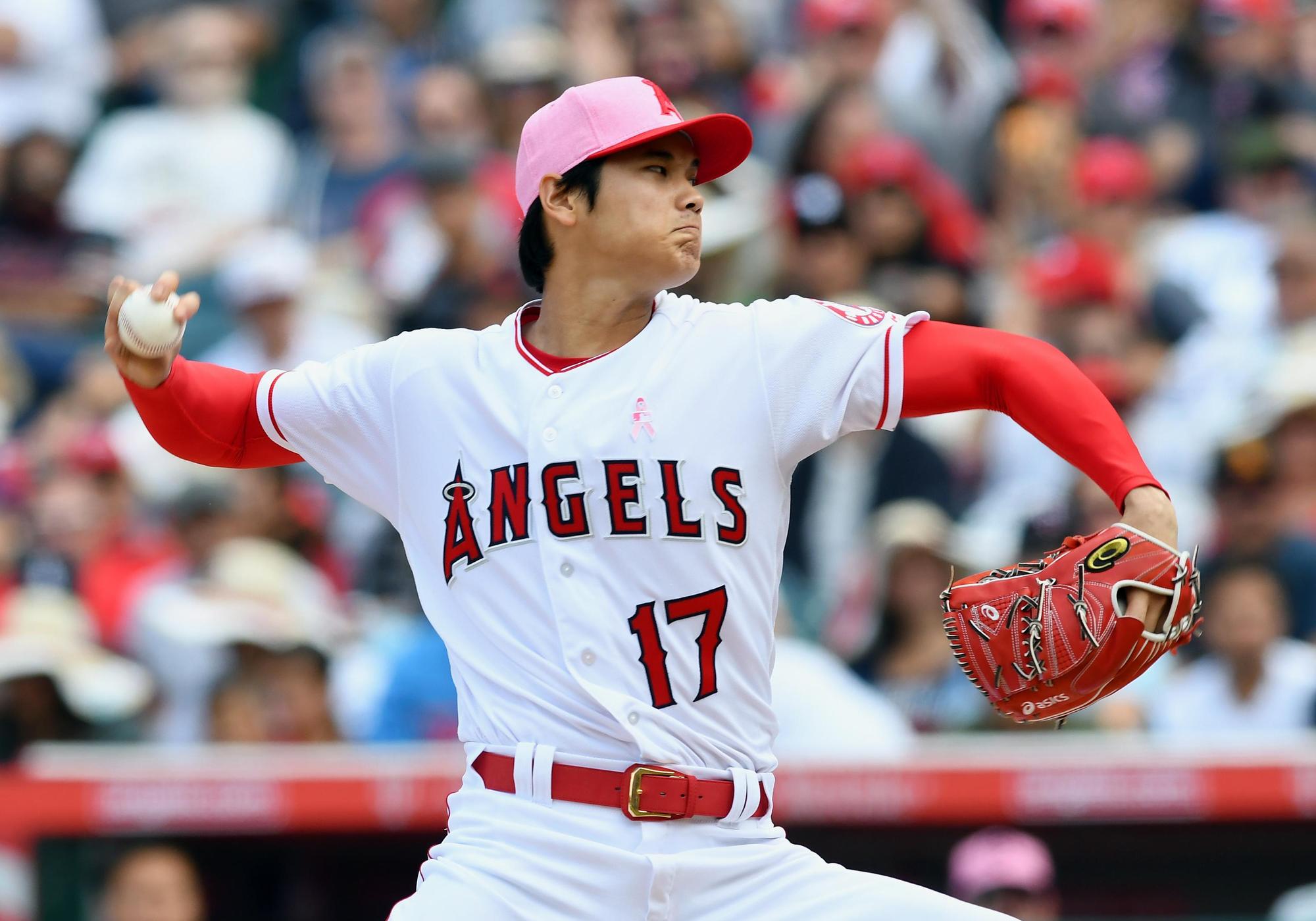 大谷翔平主投6.1局送出11次三振,可惜牛棚沒能幫助守住壘上跑者,讓他無緣本季第4勝。(東方IC)