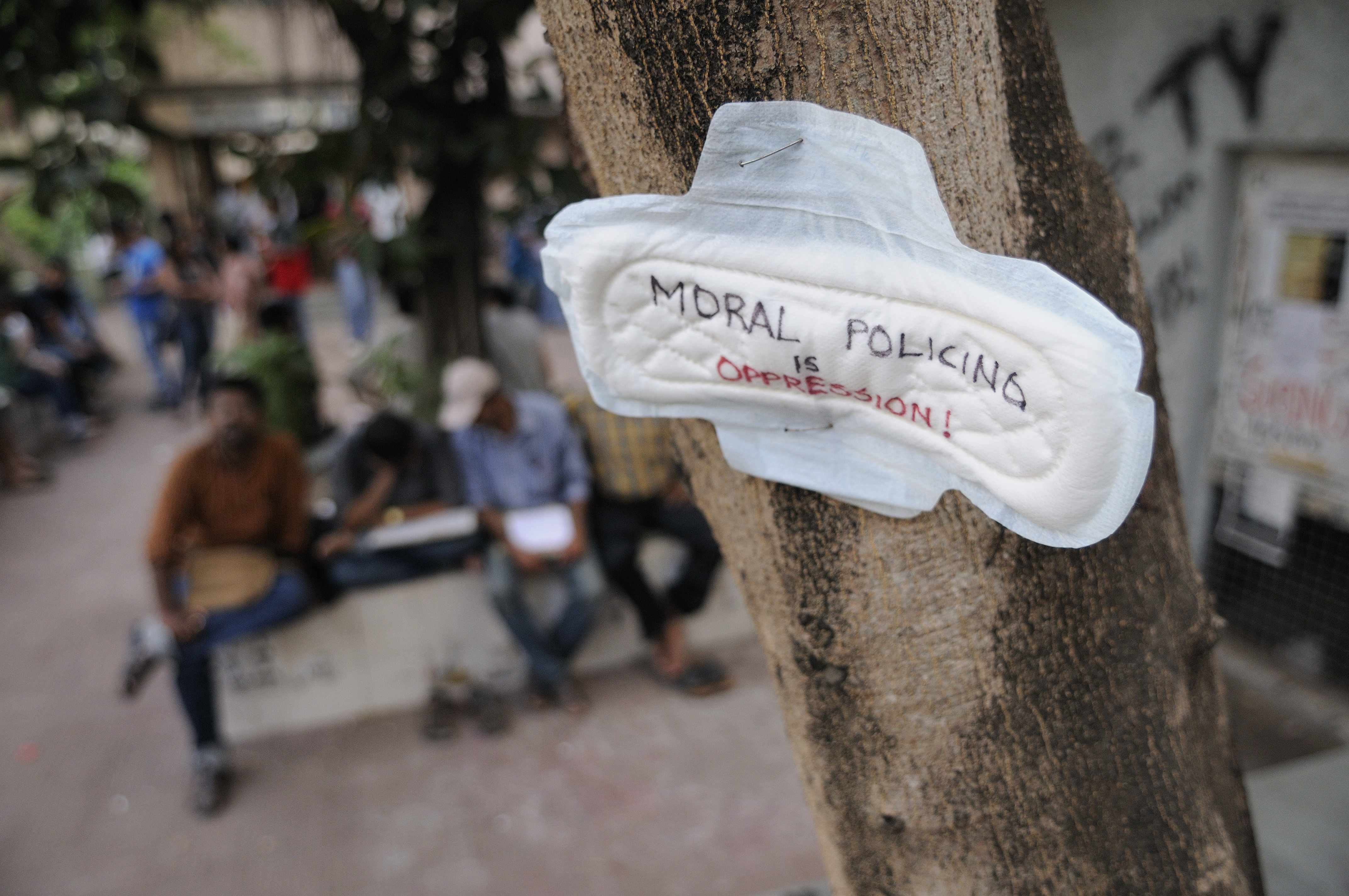 長期被視為禁忌,衛生棉如今成了印度女權象徵物。(東方IC)