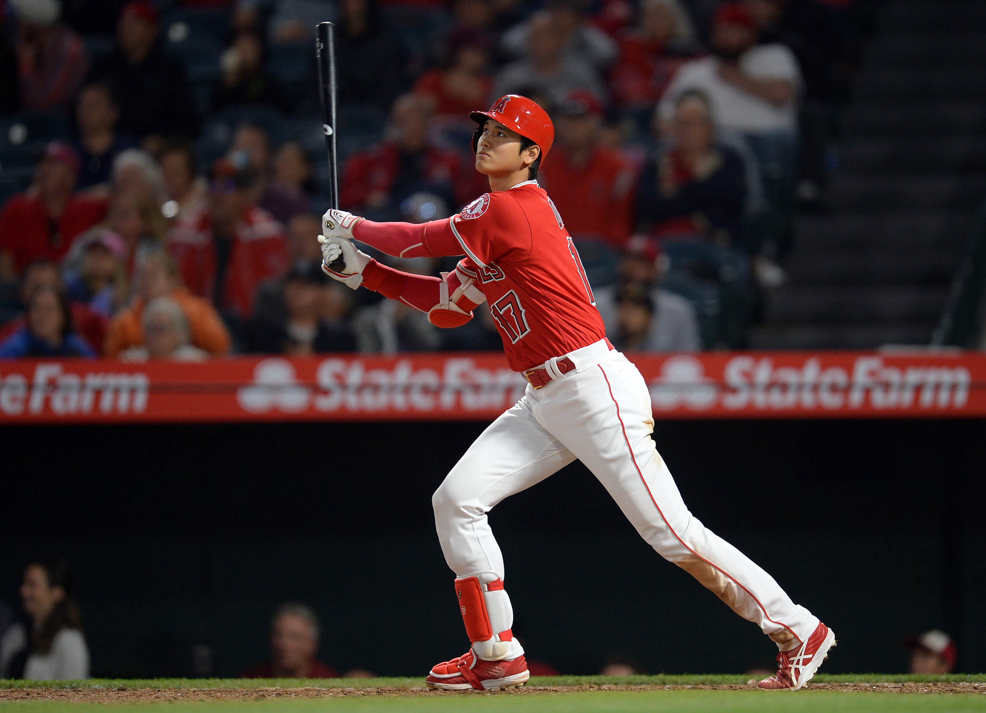 比起在春訓熱身賽被評為只有高中生的打擊實力，現在的大谷真的只能用不可思議來形容。（東方IC）