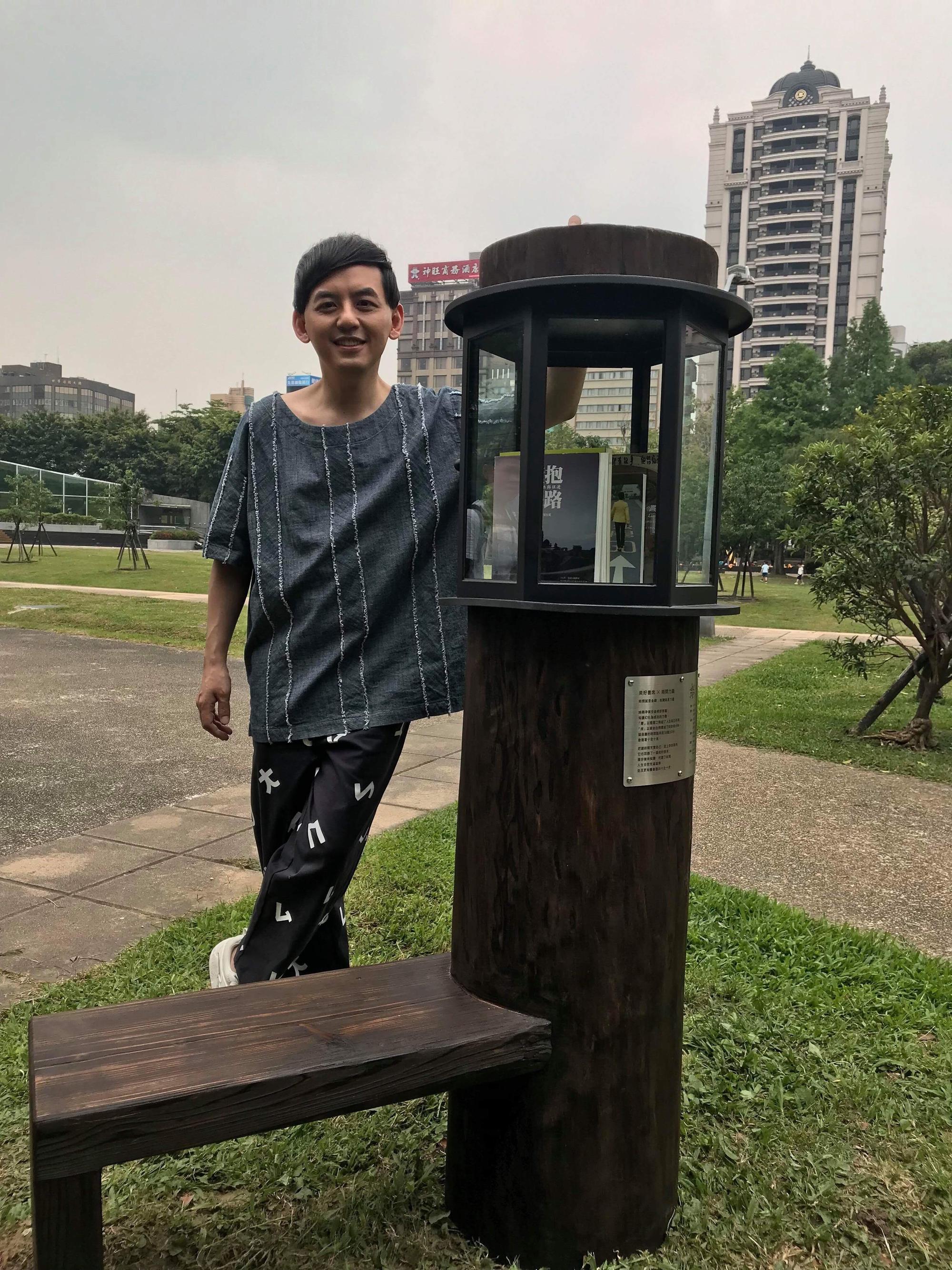 黃子佼現住中山區，對林森公園相當熟悉。（美好關係提供）