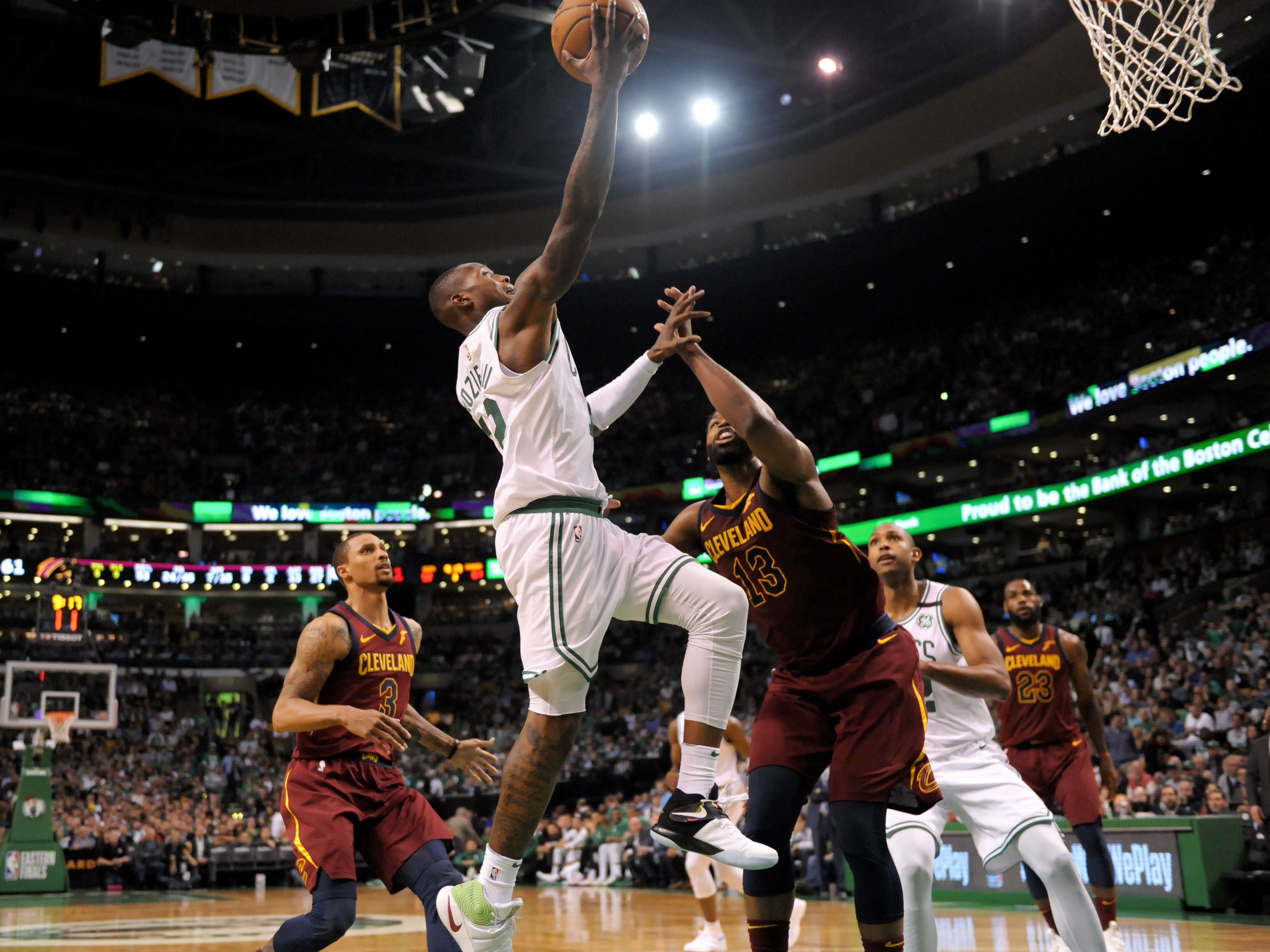 羅齊爾（Terry Rozier）於第3節大爆發拿下14分。（東方IC）