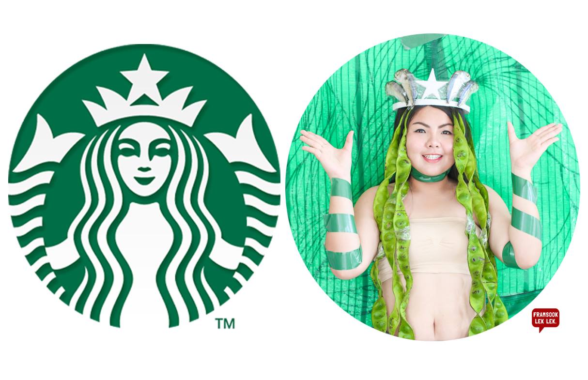 泰國版星巴克標誌。
