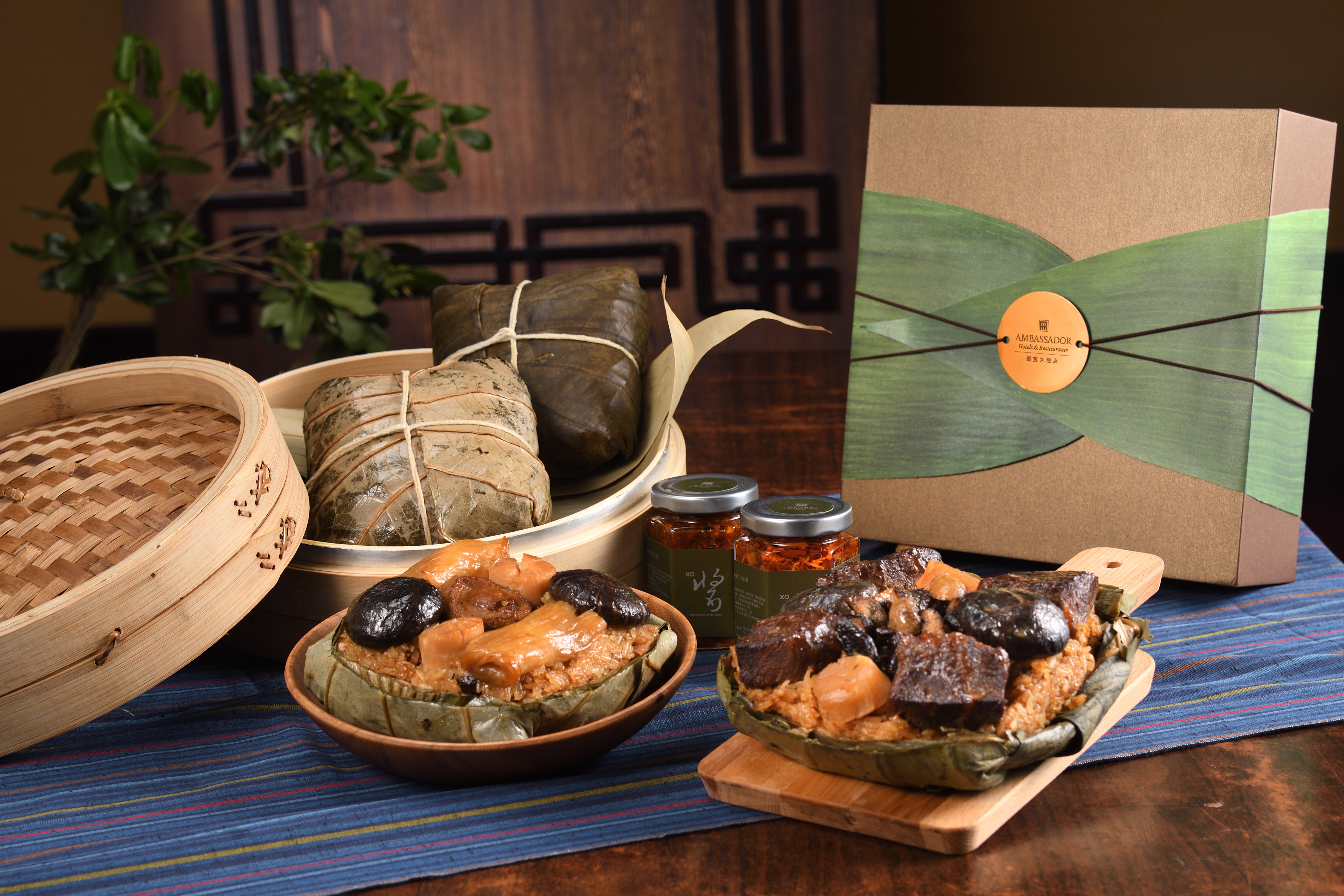 台北國賓飯店的「舒肥和牛粽」去年大受好評，今年再推出「頂級海味粽」。