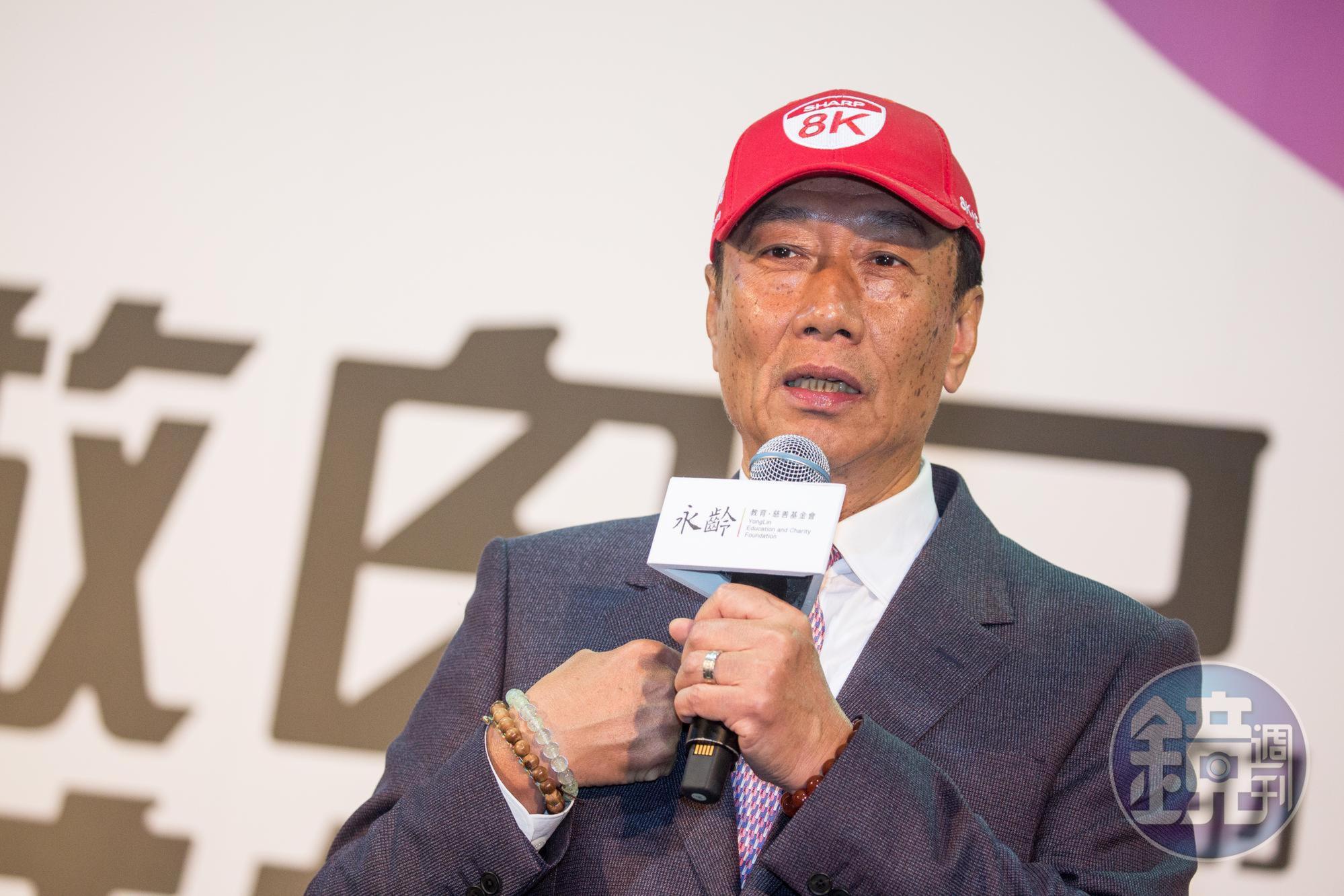 鴻海董事長郭台銘透露自己使用基因檢測機預測至少能活到120歲。