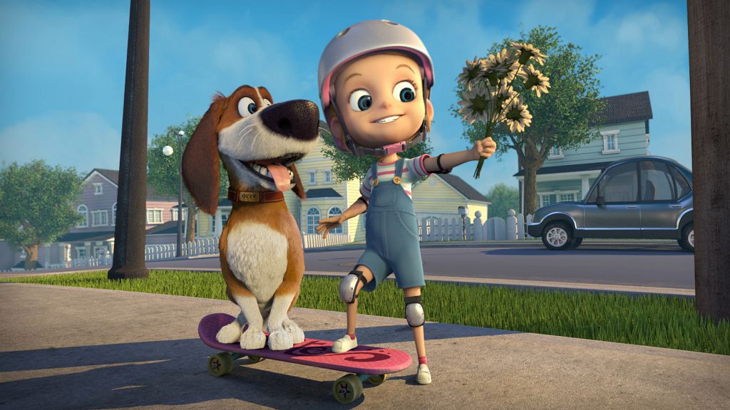 奧茲原本與主人一家過著幸福快樂的日子，但這一切卻在主人出國旅行後差點崩壞。（車庫娛樂提供）