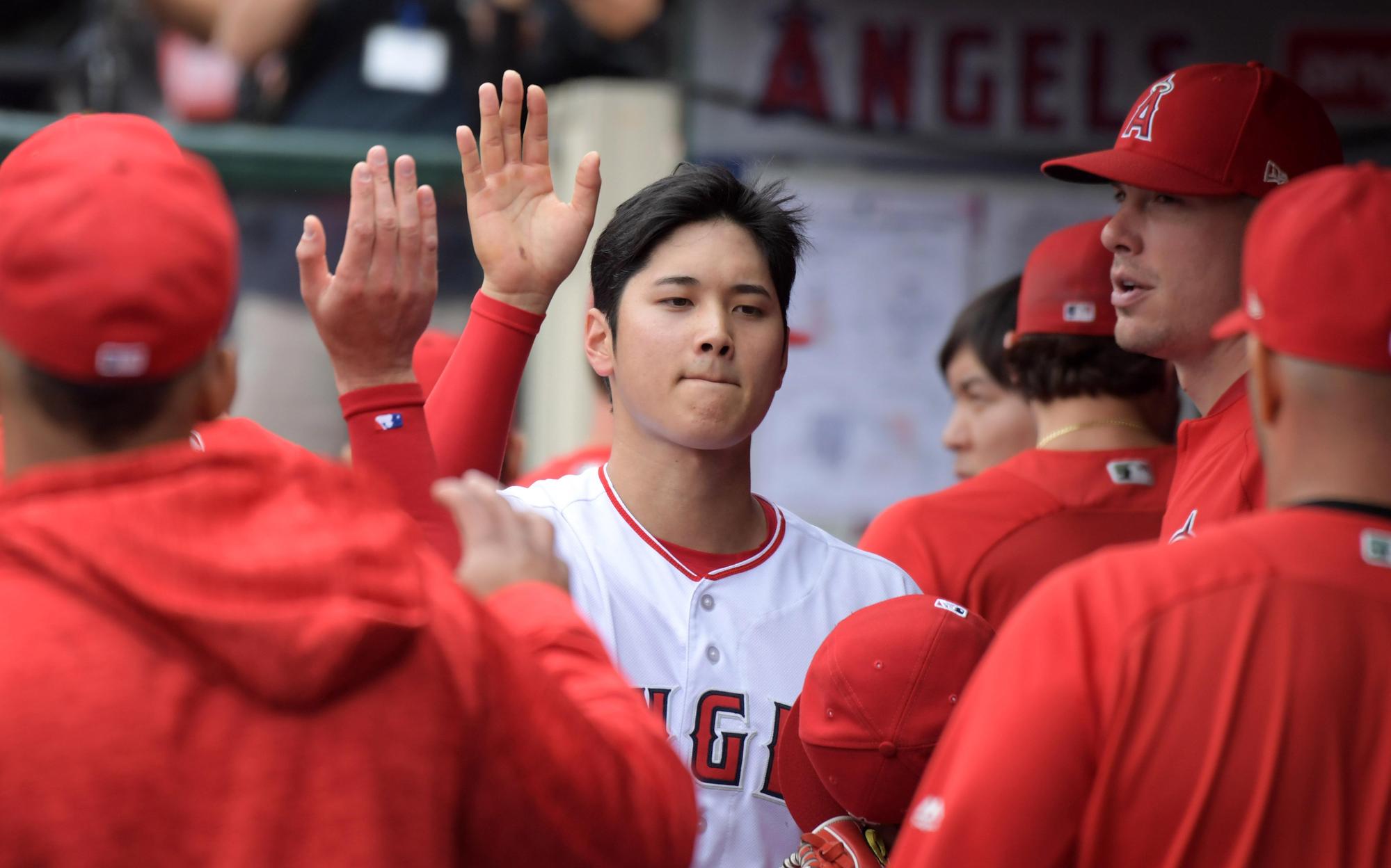 大谷先發7.2局被打出6支安打失2分,狂飆9次三振,拿下本季第4勝。(東方IC)