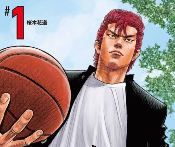 《灌籃高手》新版的櫻木超霸氣。（圖：翻攝自井上雄彥臉書）