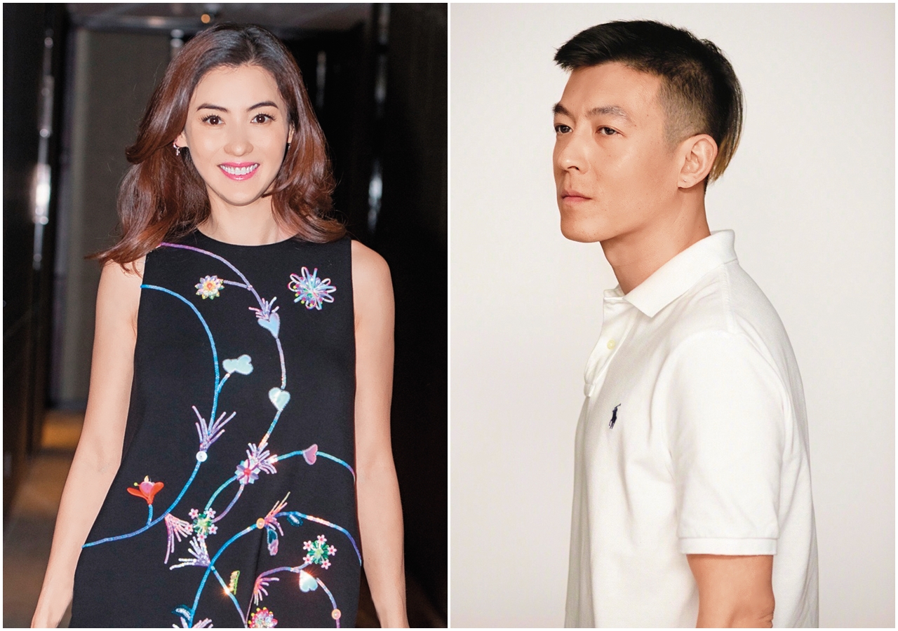 陳冠希（右）的豔照門事件捲入不少女星，但他與張栢芝（左）最後選擇在飛機上合照和解。