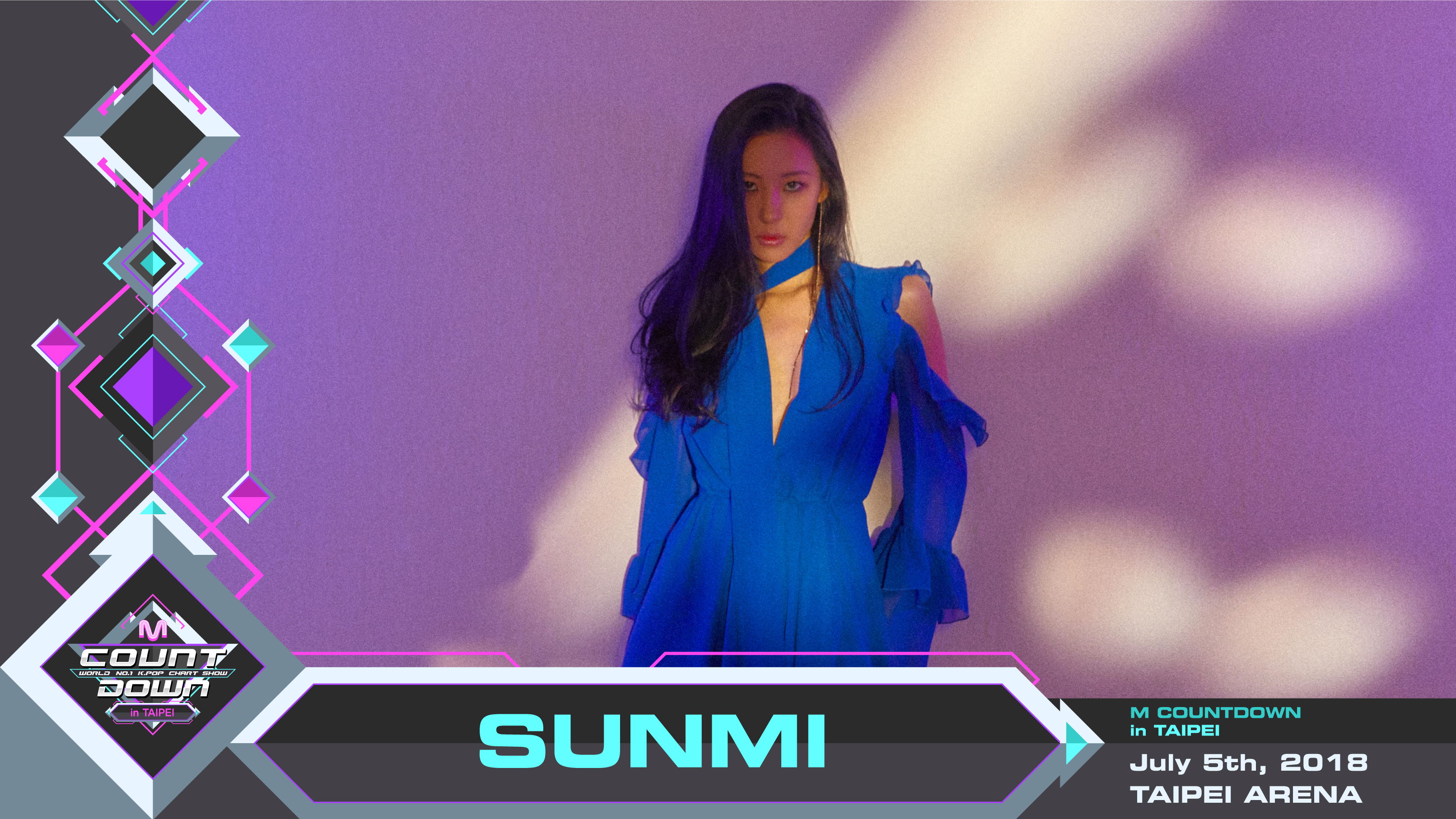 SOLO成績超亮眼的宣美SUMMI即將透過《M COUNTDOWN in TAIPEI》與台迷見面。（寬宏藝術提供）