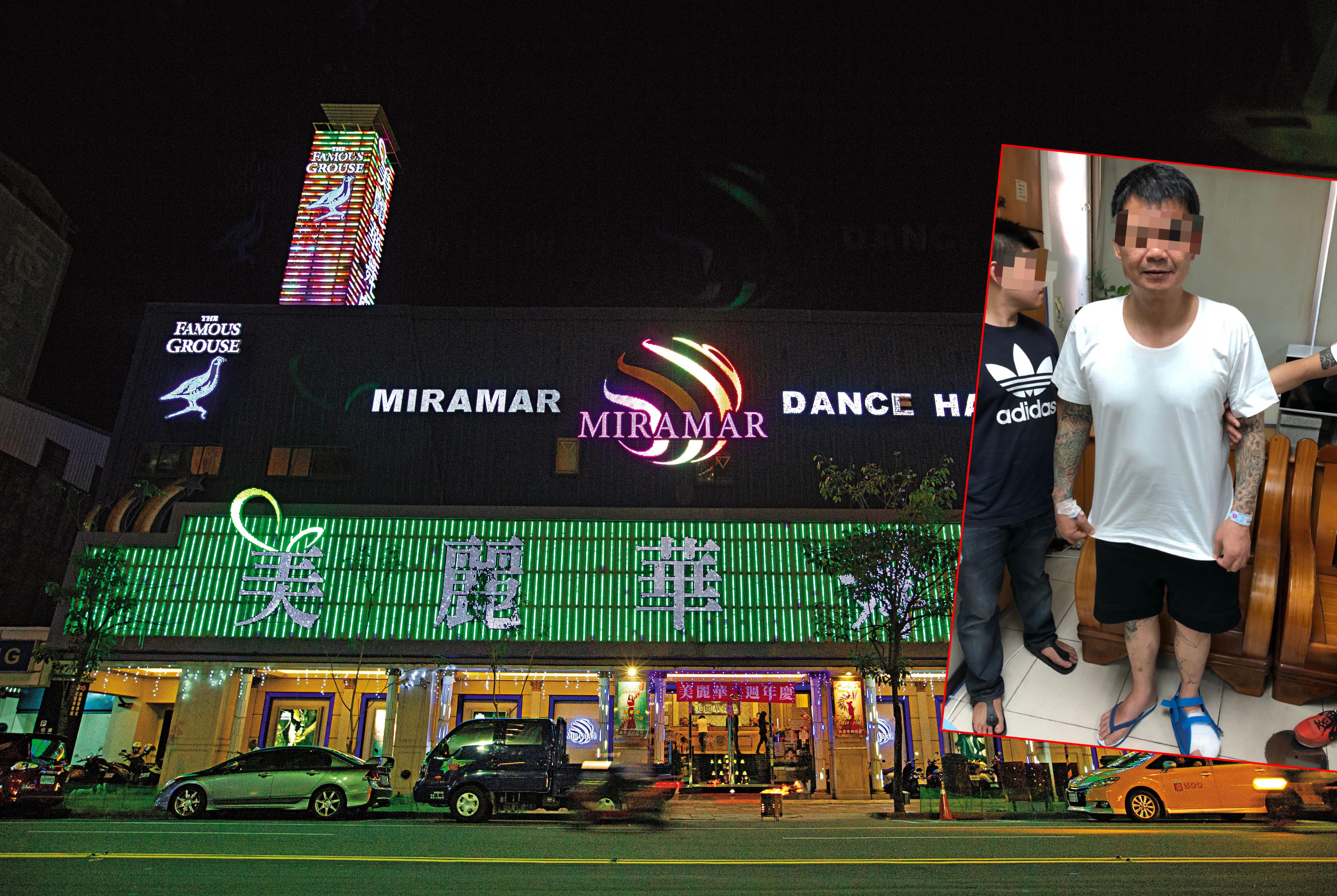 呂文賢綽號「香腸」（圖）屬於高雄中生代角頭大哥，這次處理「咖啡」挑釁事件，遭開槍射傷左腳，一度謊稱踢到鐵板。（翻攝畫面）