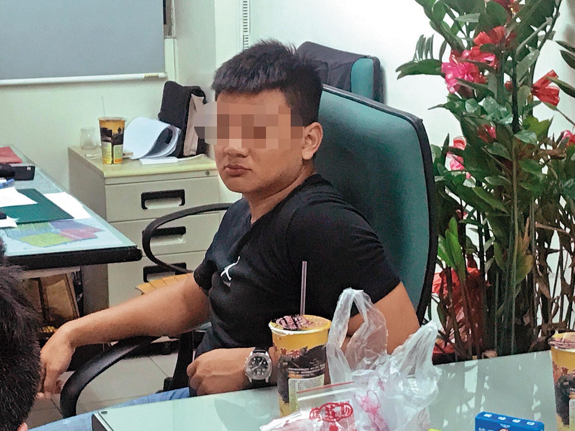 遭逮捕的賴嫌（圖）坦承帶人教訓咖啡，但警方持保留態度，認為案情不單純。（翻攝畫面）