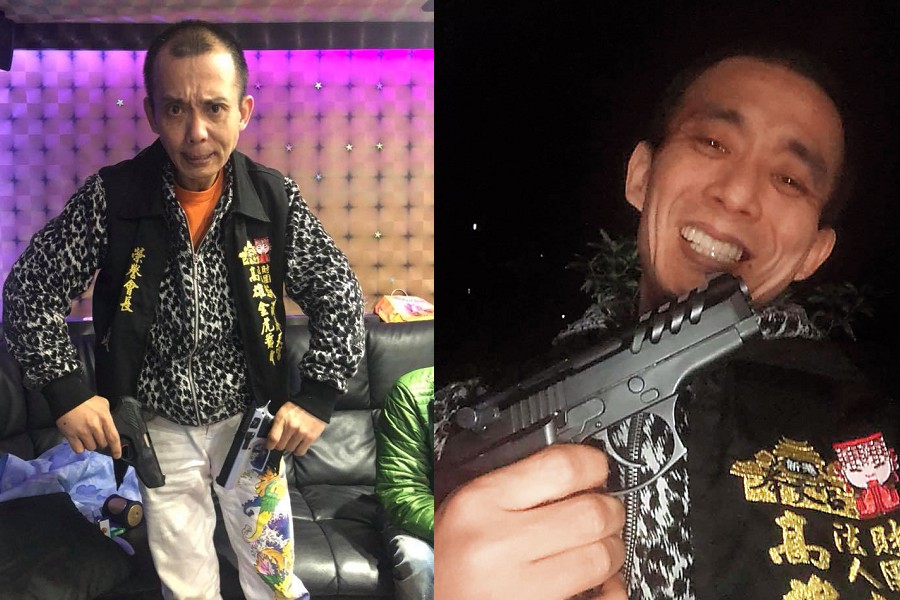 自稱「咖啡」的陳國政（圖）有槍砲、毒品前科，曾是高雄重量級的黃姓大哥（綽號茶米仔）的左右手。（翻攝畫面）